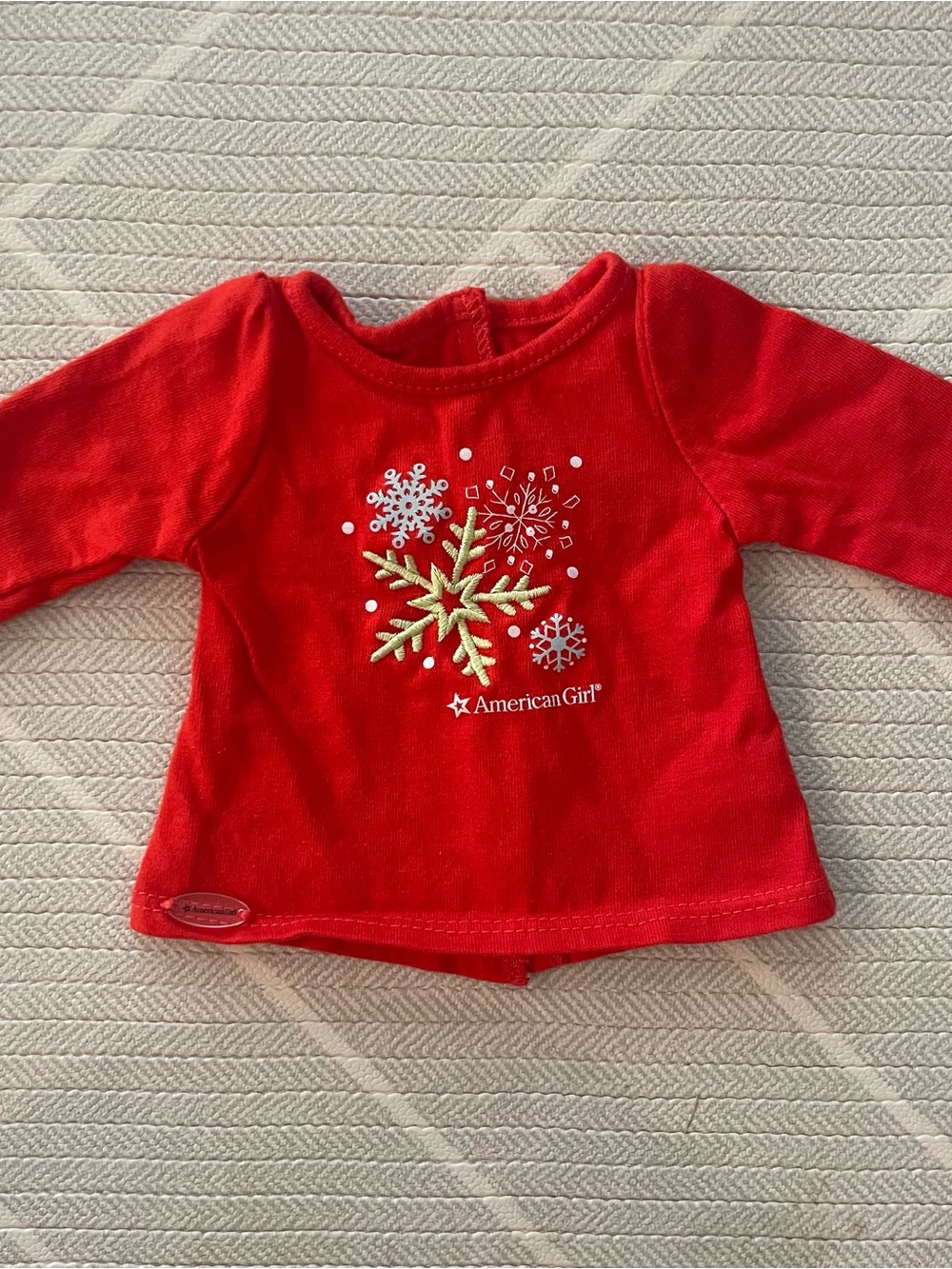 American Girl Holiday Dreams Pajama top Doll Clothe